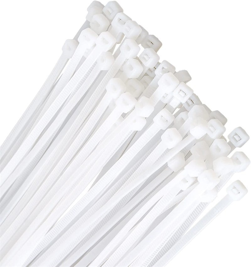 Kablo Bağı Plastik Kelepçe Beyaz 2.5mm x 100mm 100 Adet