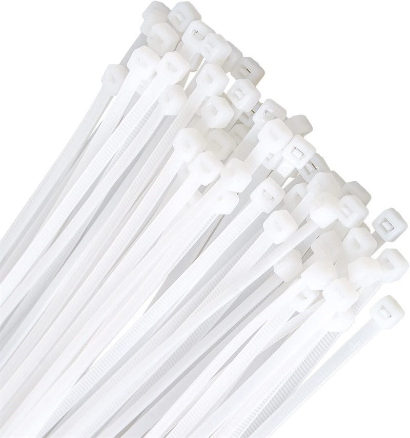 Kablo Bağı Plastik Kelepçe Beyaz 2.5mm x 100mm 100 Adet