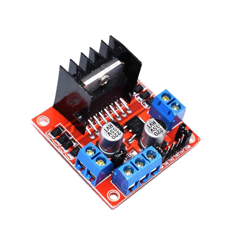 L298N Voltaj Regulatörlü Çift Motor Sürücü Kartı