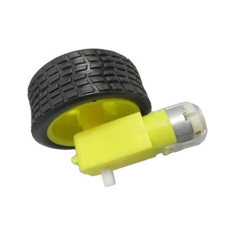 Motor ve Tekerlek Seti 6V 250 Rpm