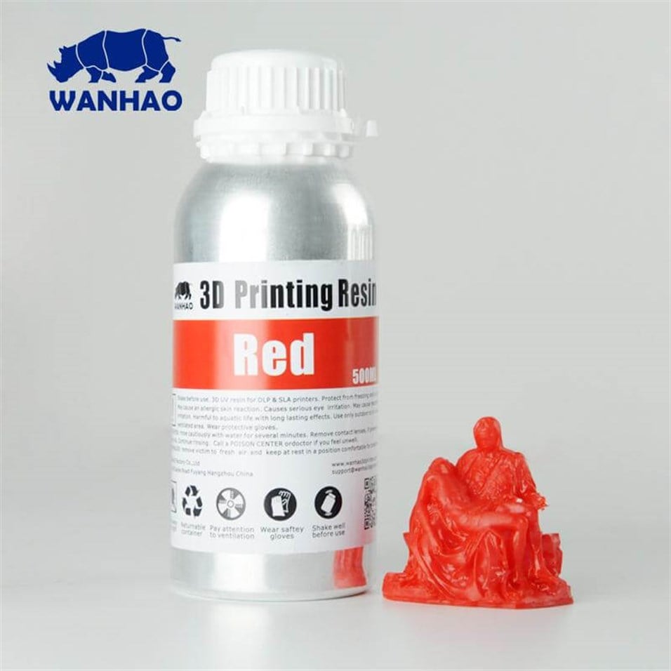 Wanhao Resin Red Kırmızı Uv Reçine 250ml