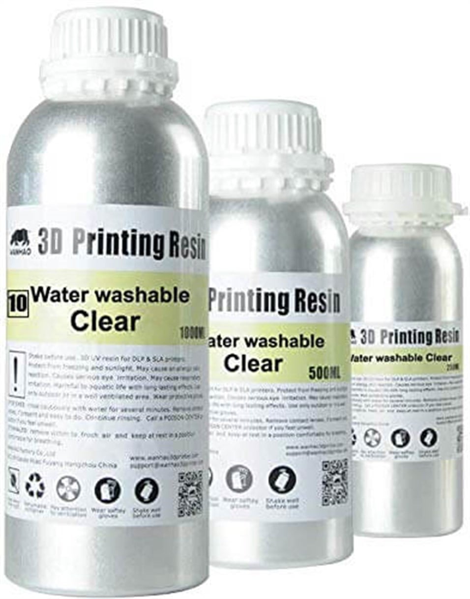 Wanhao Suda Temizlenen Şeffaf Reçine Water Washable UV Resin Clear 