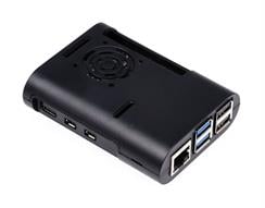Raspberry Pi 5 Uyumlu Fanlı Koruma Kutusu Siyah