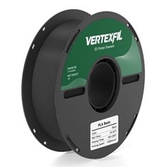 VERTEXFIL PLA Basic Filament Siyah 1.75mm 1Kg