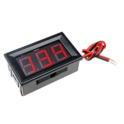 Dijital Voltmetre DC 4.5 30 Volt Kırmızı Panel Tipi