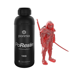 PoResin Transparan Standart Reçine Ares Red 1Kg