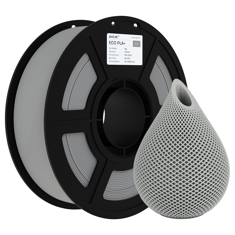 JAMG HE Eco PLA+ Plus Filament Gri 1.75mm 1Kg