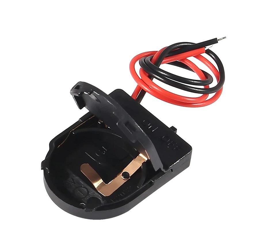 CR2032 Kapaklı Anahtarlı Pil Yuvası