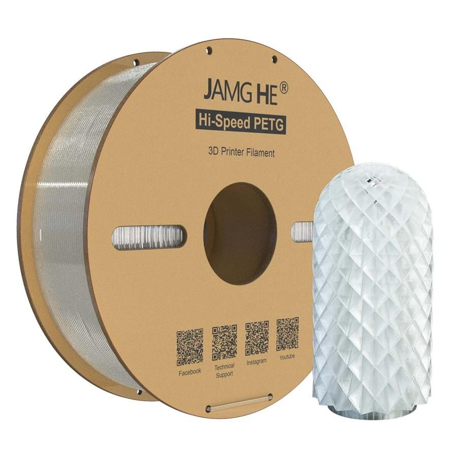 JAMG HE Hyper PETG Filament Şeffaf 1.75mm 1Kg