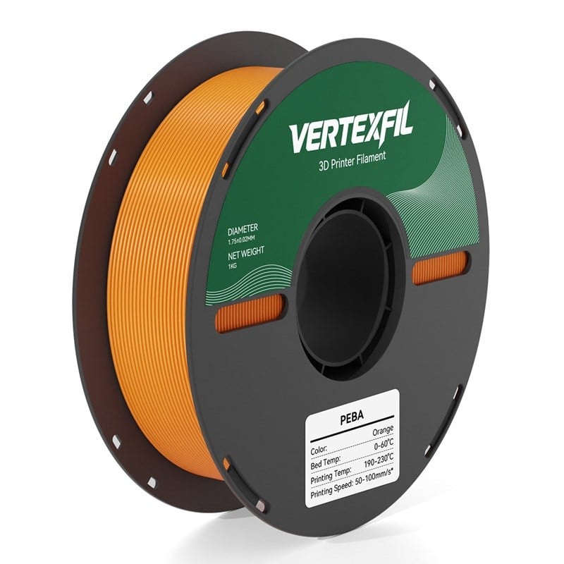 VERTEXFIL PEBA Filament Turuncu 1.75mm 1Kg