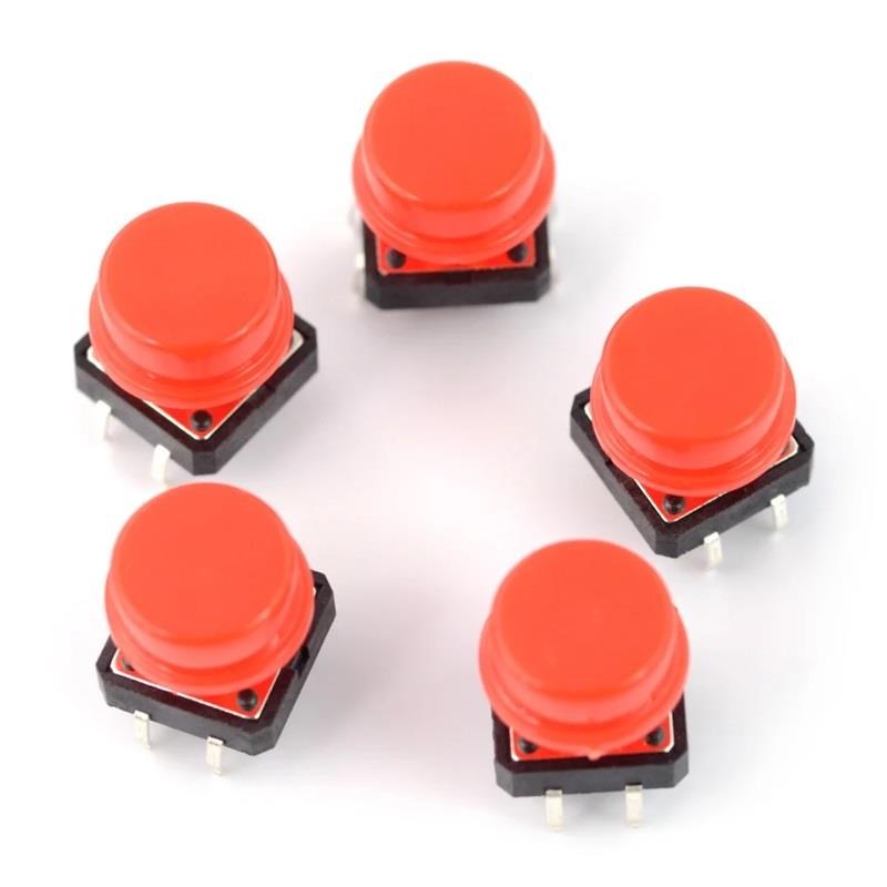 12x12 Tact Buton Kırmızı Şapkalı