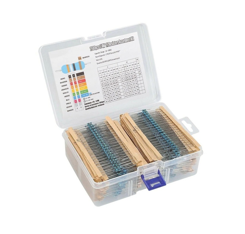 1/4W %1 Metal Film Direnç Seti 20'Şerli 130 Çeşit 2600 Adet