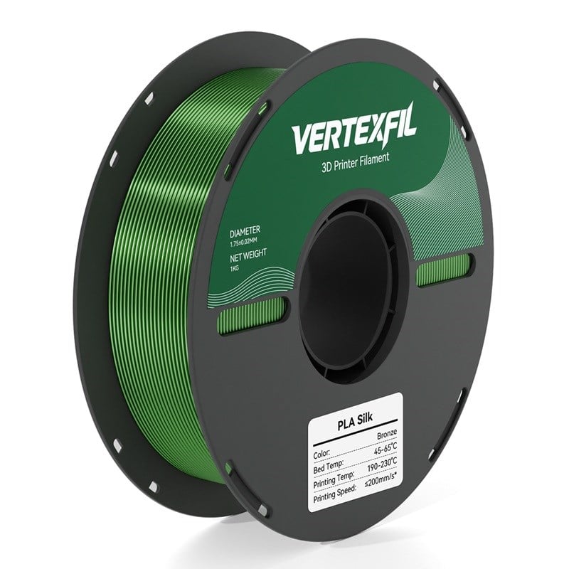VERTEXFIL Silk PLA Bronz Filament 1.75mm 1Kg