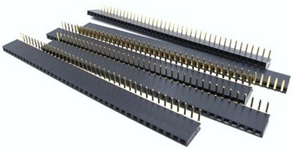 1x40 90' Dişi Header 40 pin 12mm