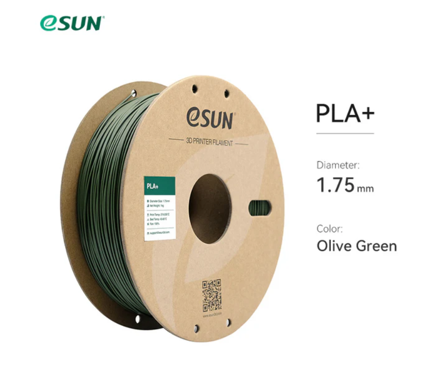 eSUN PLA+ Plus Zeytin Yeşili Filament 1.75mm 1Kg