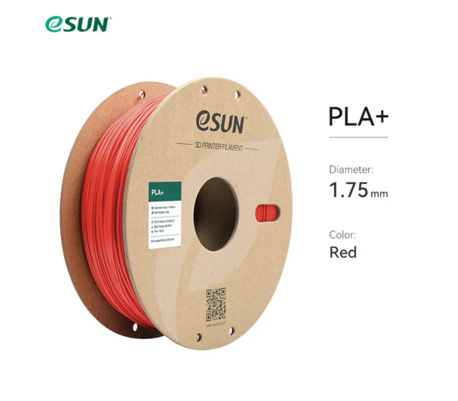 eSUN PLA+ Plus Kırmızı Filament 1.75mm 1Kg