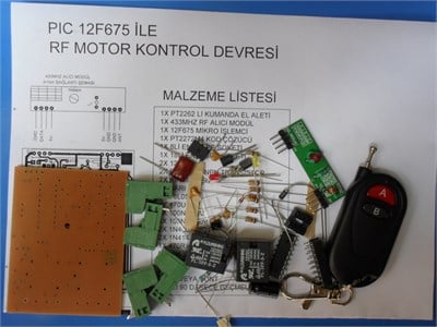 PIC12F675 RF MOTOR KONTROL