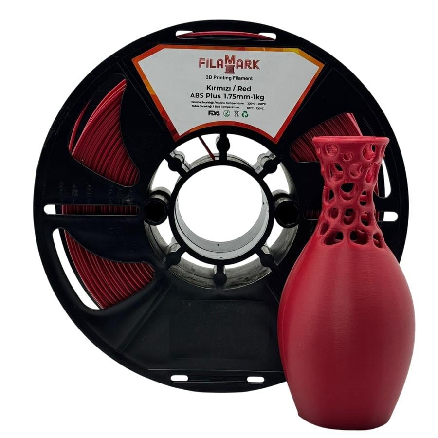 FilaMark ABS Plus Kırmızı Filament 1.75mm 1Kg