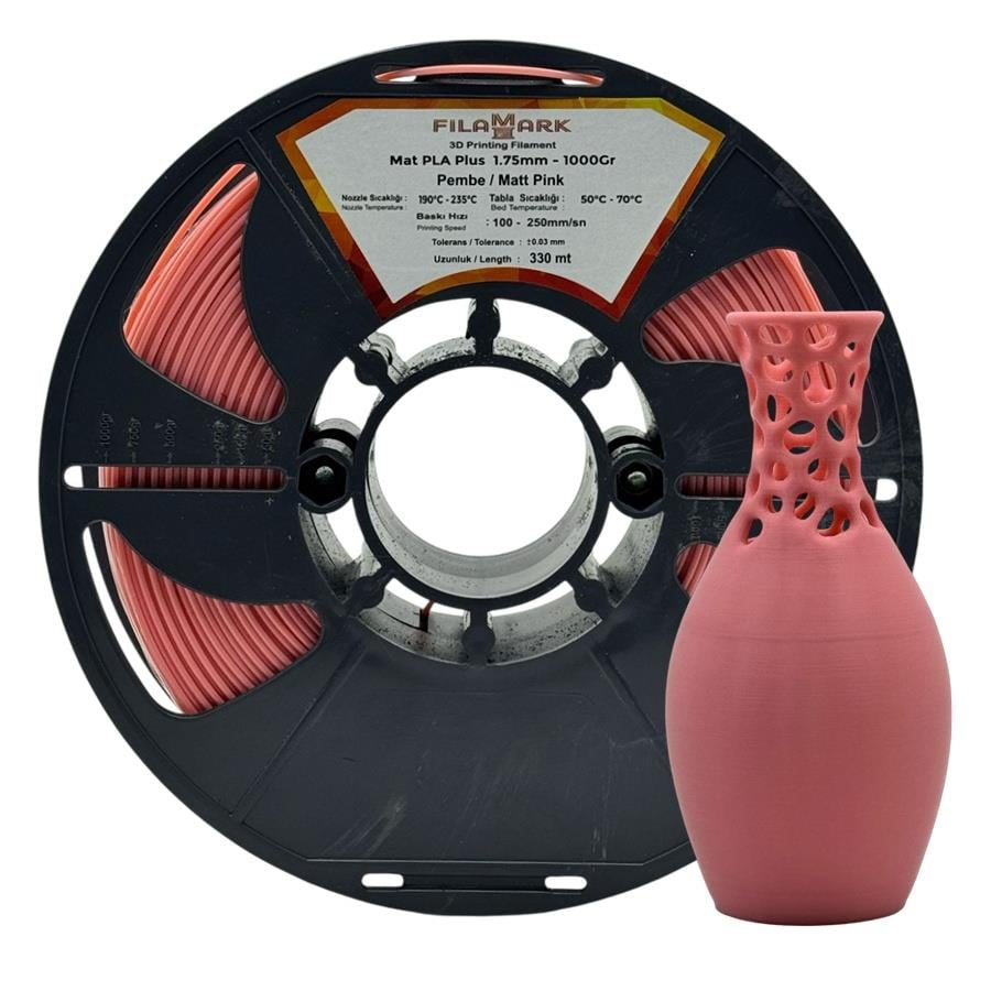FilaMark PLA Plus Filament Pastel Pembe 1.75mm 1Kg