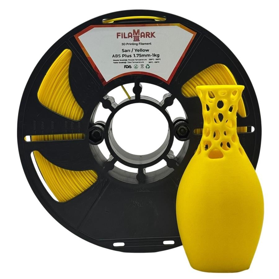 FilaMark ABS Plus Sarı Filament 1.75mm 1Kg