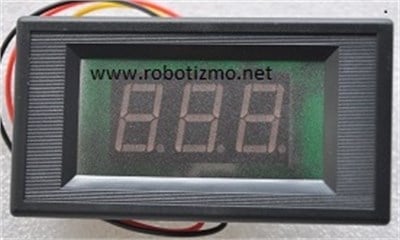 Dijital Panel Voltmetre AC [ 20 - 300 Volt ]         ( Mavi )