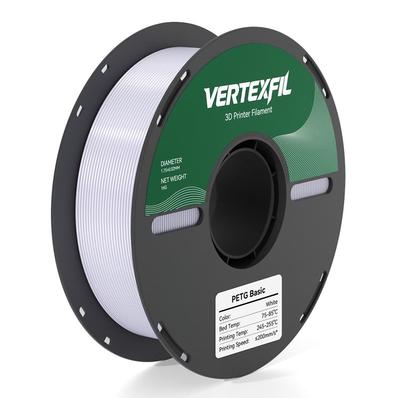 VERTEXFIL Basic PETG Filament Beyaz 1.75mm 1Kg