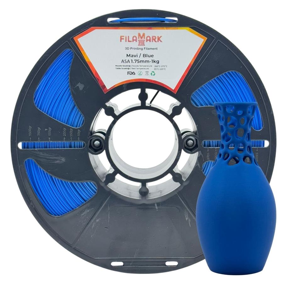FilaMark ASA Filament Mavi 1.75mm 1Kg