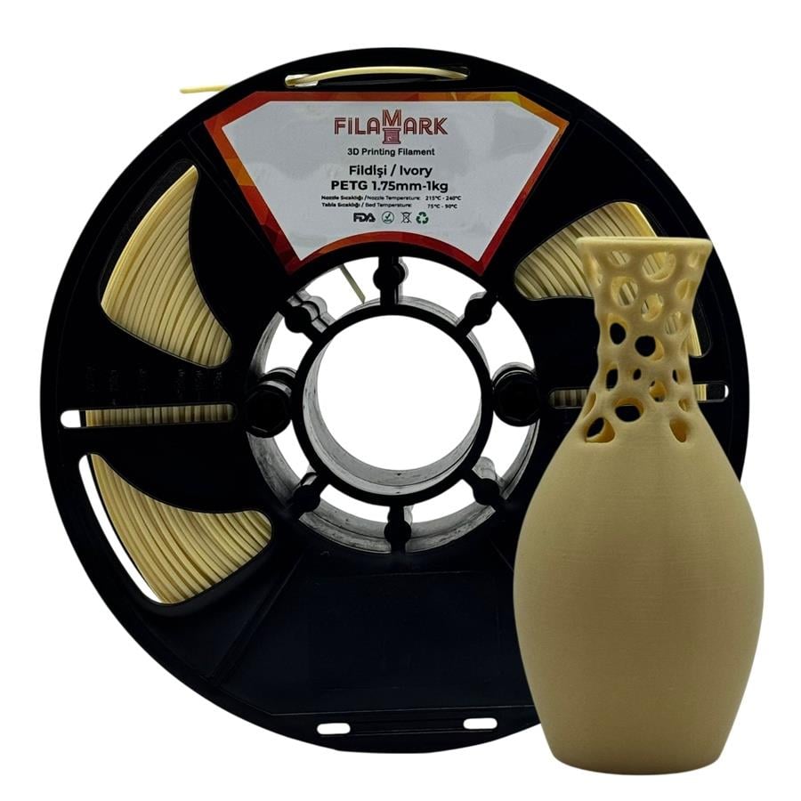 FilaMark PETG Filament Fildişi 1.75mm 1Kg