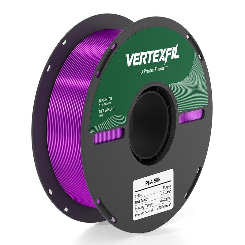 VERTEXFIL Silk PLA Mor Filament 1.75mm 1Kg