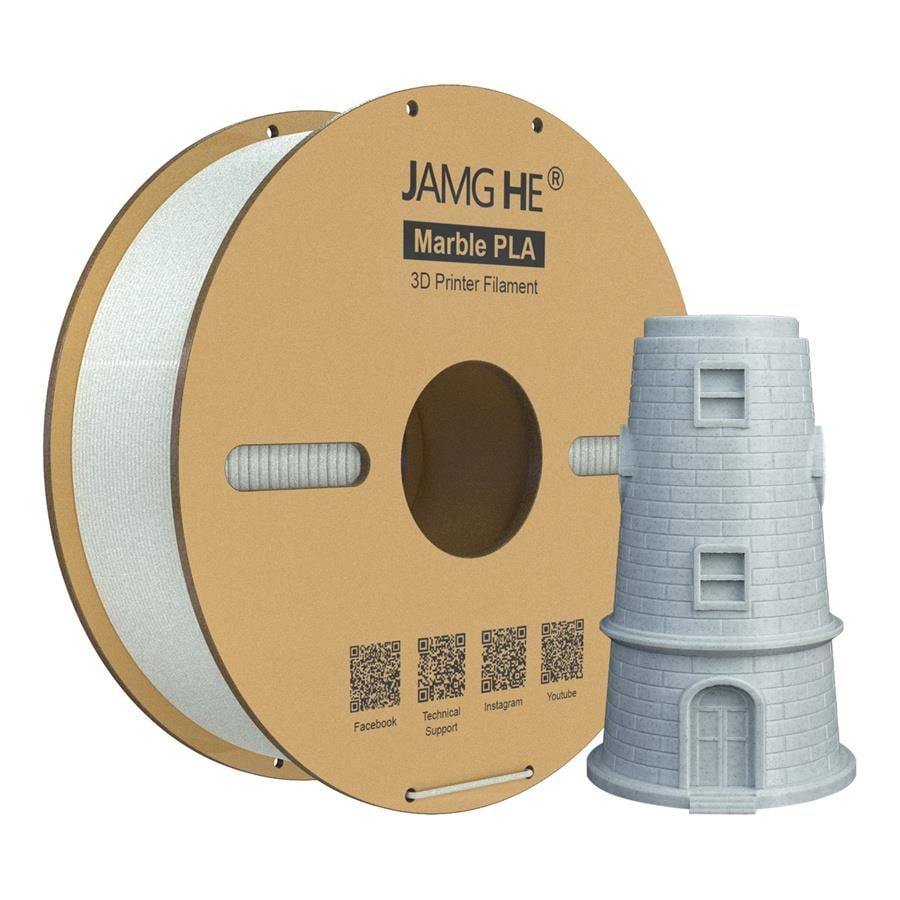 JAMG HE Marble PLA Mermer Filament 1.75mm 1Kg