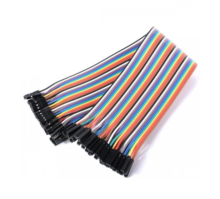 40 Adet Dişi Dişi 20cm Jumper Kablo Renkli