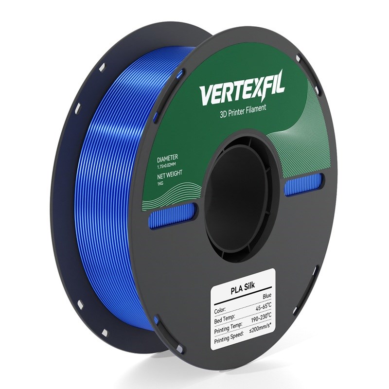 VERTEXFIL Silk PLA Mavi Filament 1.75mm 1Kg