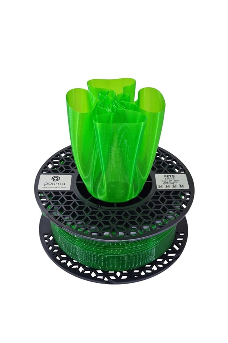 Porima PETG Transparan Neon Yeşil Filament 1.75mm 1Kg