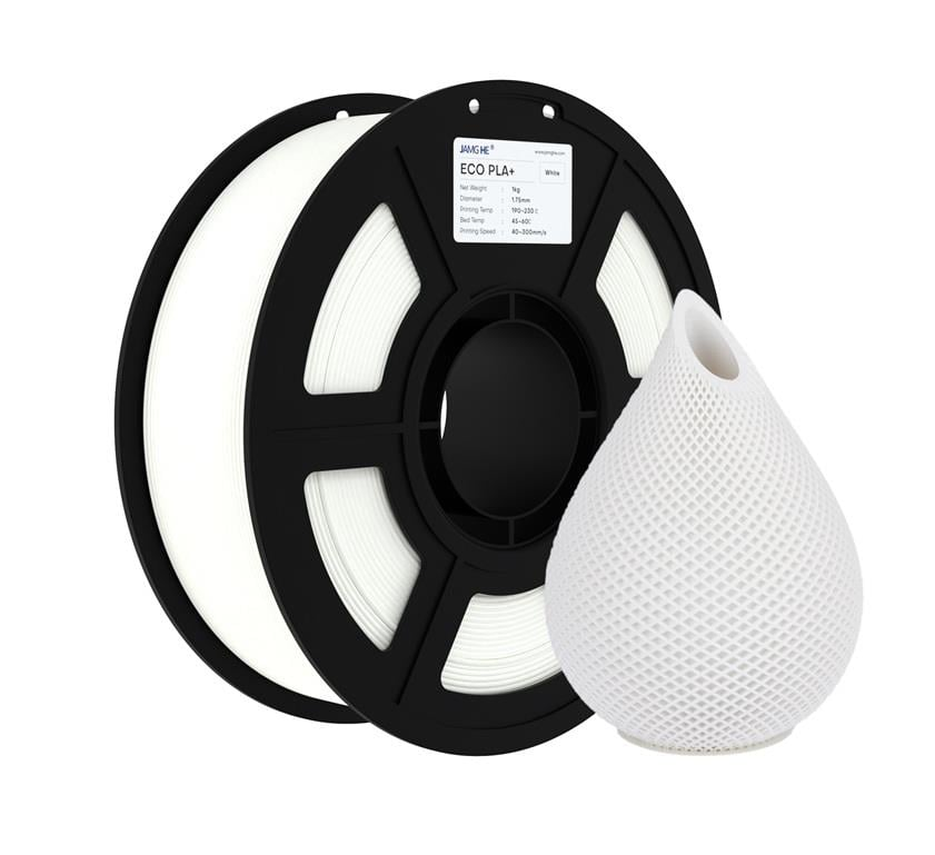 JAMG HE Eco PLA+ Plus Filament Beyaz 1.75mm 1Kg