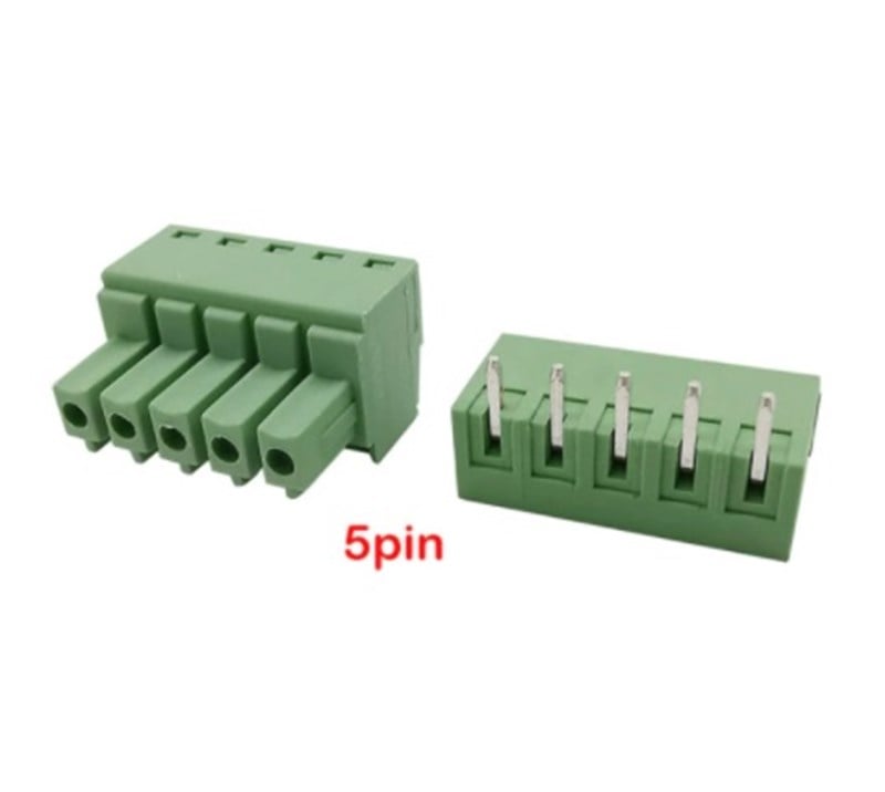 5 Pin 3.81mm 90' Geçmeli Takım Klemens