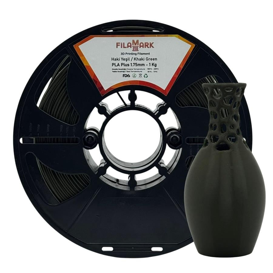 FilaMark PLA Plus Filament Haki Yeşil 1.75mm 1Kg