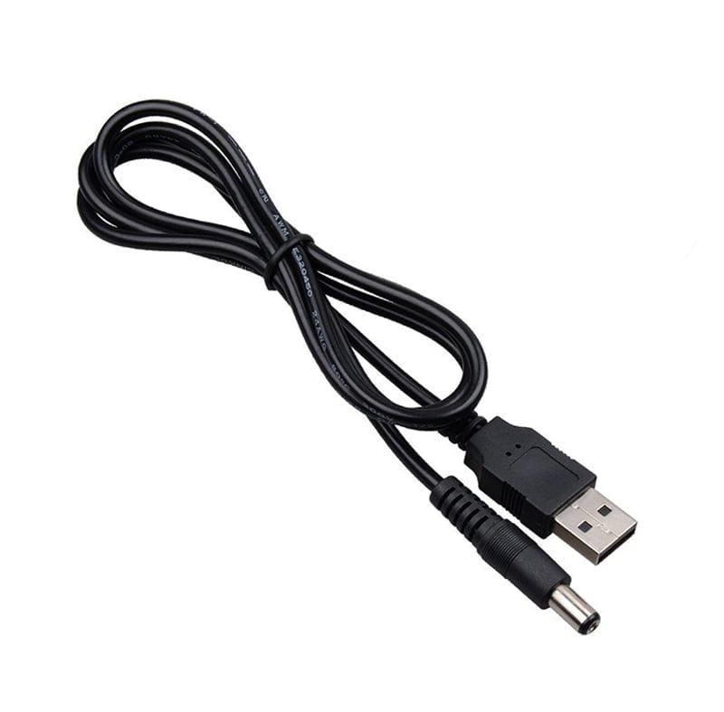 Usb Erkek 5.5X2.5 mm Uçlu Adaptör Jacklı 1mt Kablo