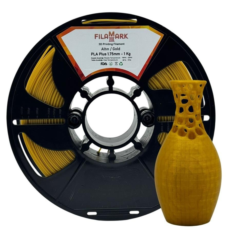 FilaMark PLA Plus Filament Altın 1.75mm 1Kg
