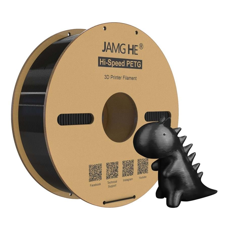 JAMG HE Hyper PETG Filament Siyah 1.75mm 1Kg