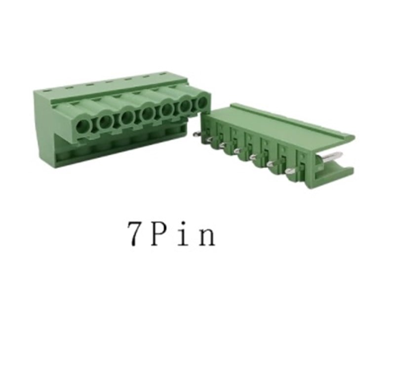 7 Pin 5,08mm 180' Geçmeli Takım Klemens