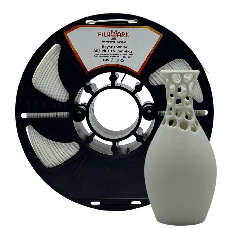 FilaMark ABS Plus Beyaz Filament 1.75mm 1Kg