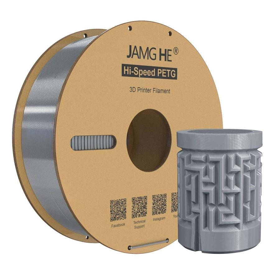 JAMG HE Hyper PETG Filament Gümüş 1.75mm 1Kg