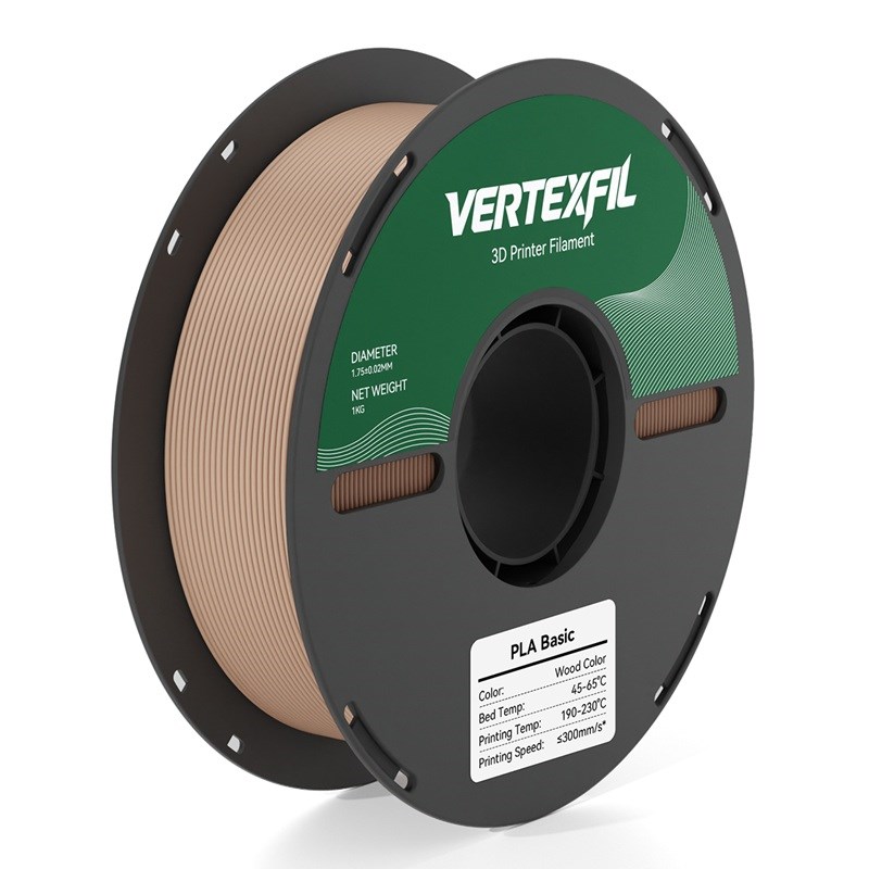 VERTEXFIL PLA Basic Filament Ahşap Rengi 1.75mm 1Kg