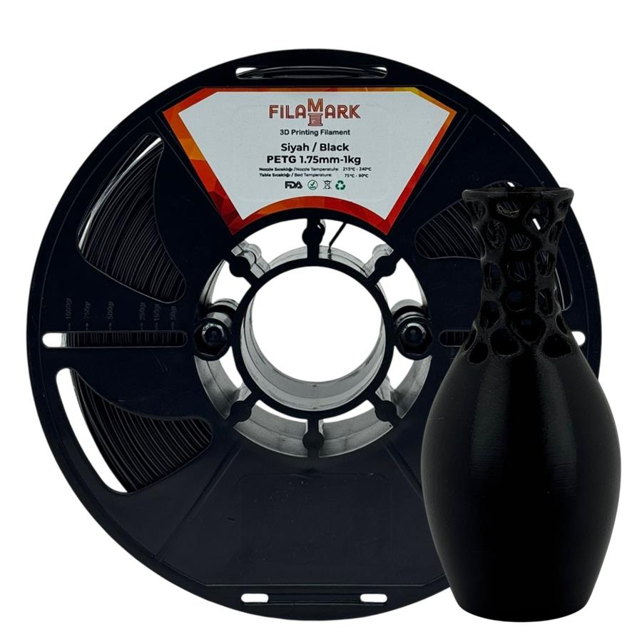FilaMark PETG Filament Siyah 1.75mm 1Kg
