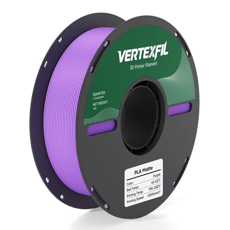 VERTEXFIL PLA Matte - Mor Mat PLA Filament 1.75mm 1Kg