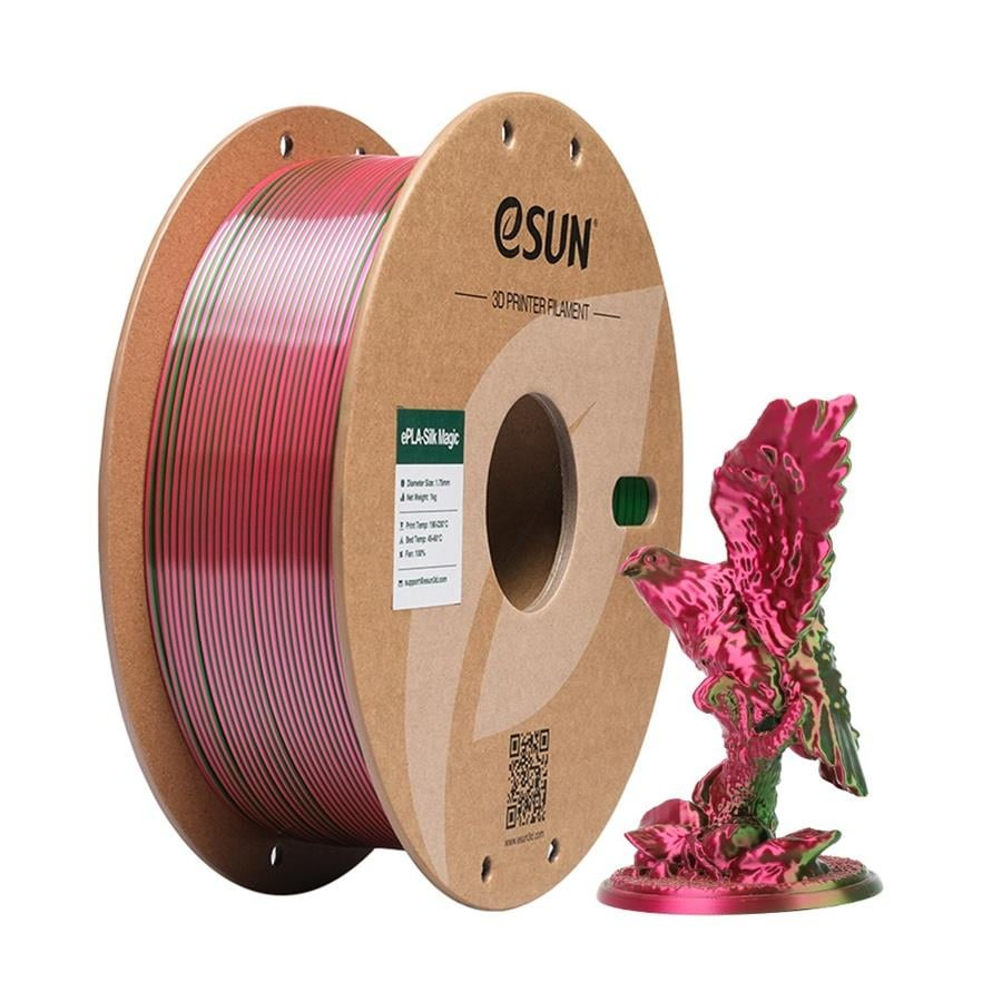eSun ePLA Silk Magic Filament Kırmızı Yeşil 1.75 mm 1Kg