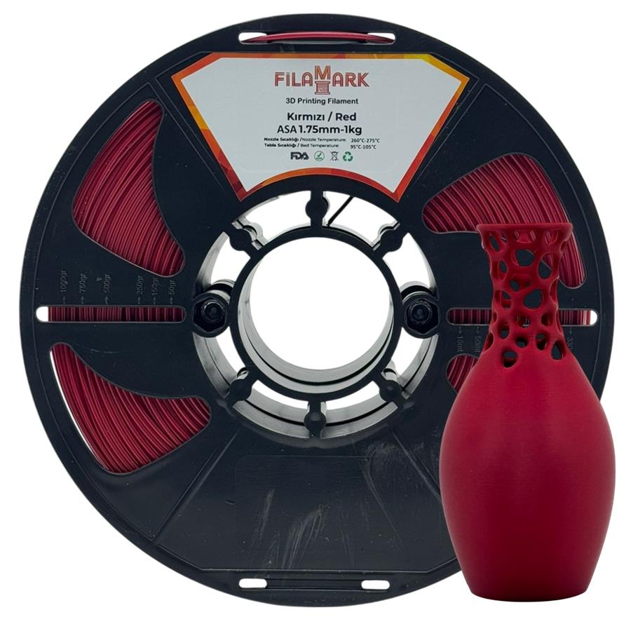 FilaMark ASA Filament Kırmızı 1.75mm 1Kg