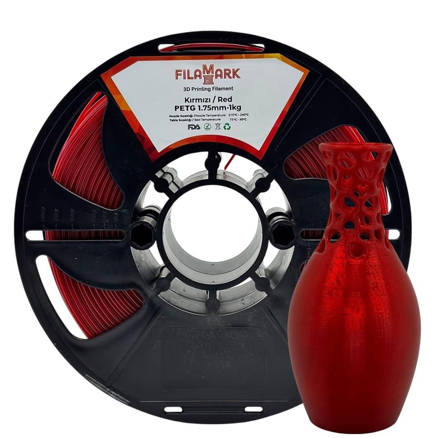 FilaMark PETG Filament Kırmızı 1.75mm 1Kg