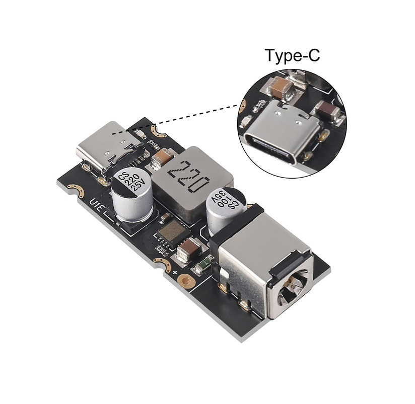 PD65W Type-C USB Hızlı Şarj Modülü 2.1x5.5 Jacklı