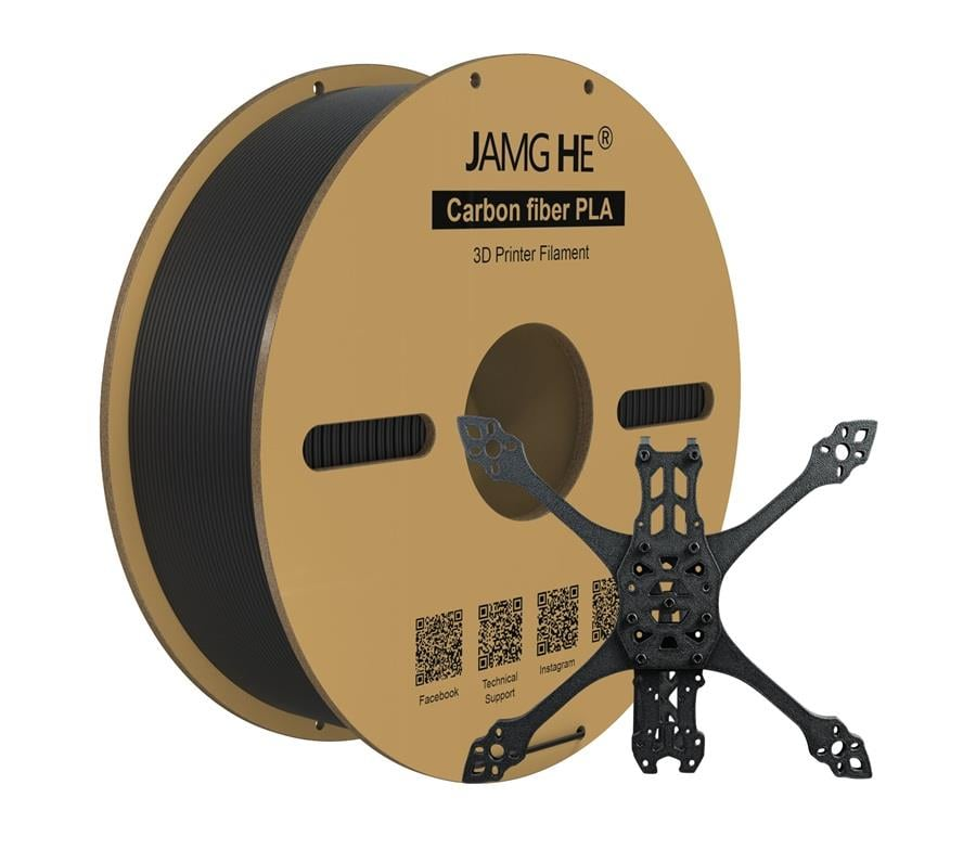 JAMG HE Carbon Fiber PLA Karbon Fiber PLA Filament 1.75mm 1Kg